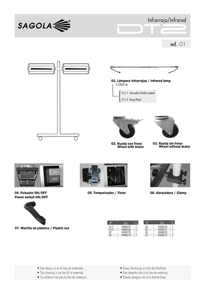 Infrarrojos profesional DT2