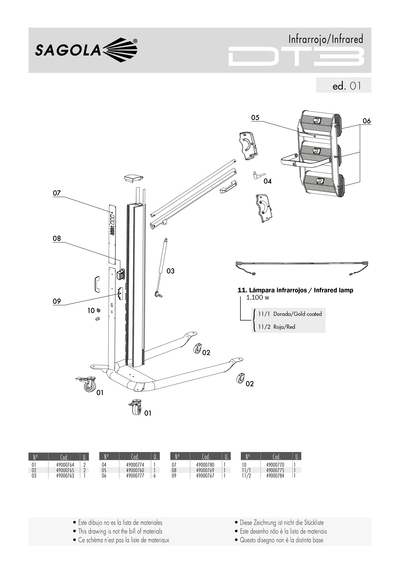 Infrarrojos profesional DT3