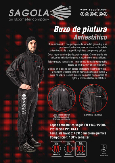 Buzo antiestatico