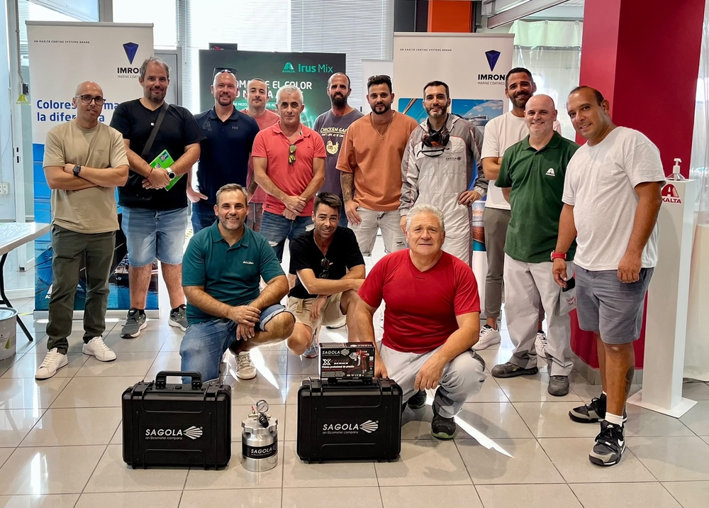 Sagola en el acabado de alta gama para el sector de náutica deportiva y de recreo: dos jornadas de formación con la gama IMRON MARINE (Axalta)