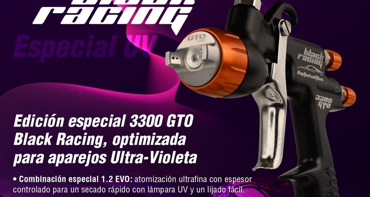 The new Sagola 3300 GTO Black Racing UV applies just the right amount—no more, no less.